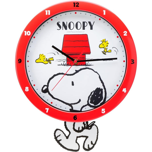 Snoopy Pendulum Swing Wall Clock (Japan Version)