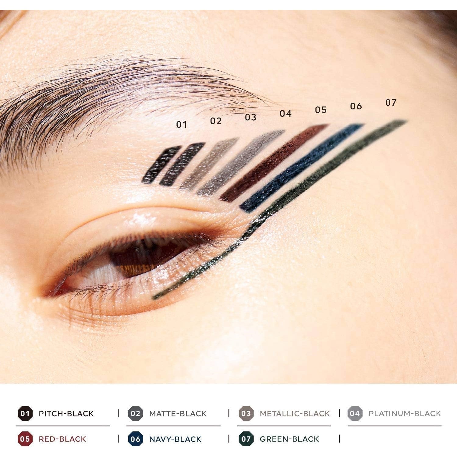 UZU Eyeliner By Flowfushi Metallic Black (Made in Japan)