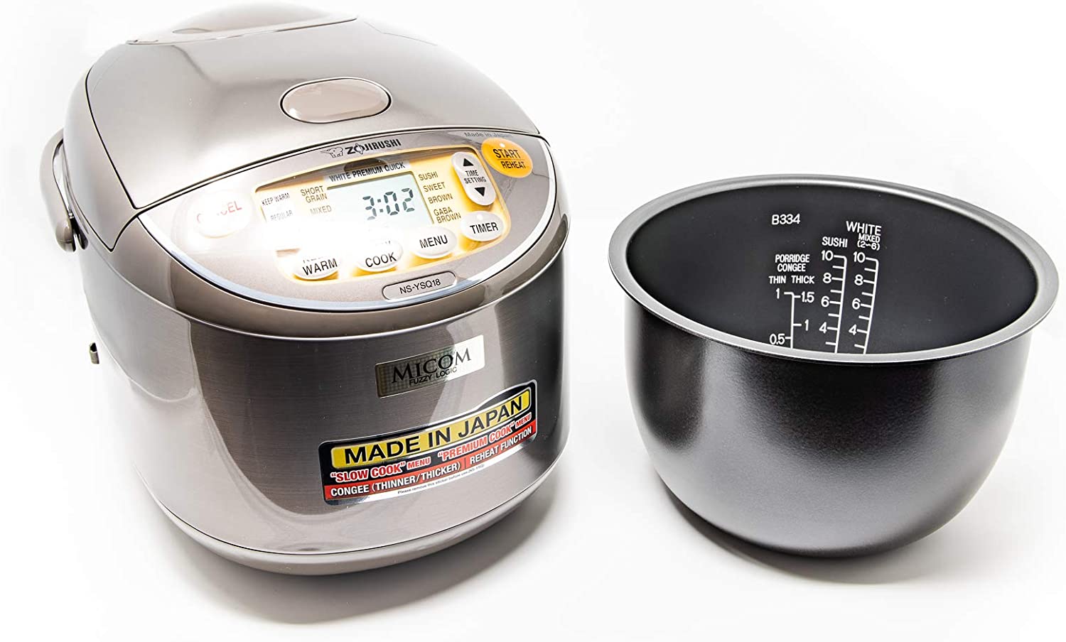 Zojirushi Overseas Rice Cooker NS-YMH10 (Made in Japan) 220-230V